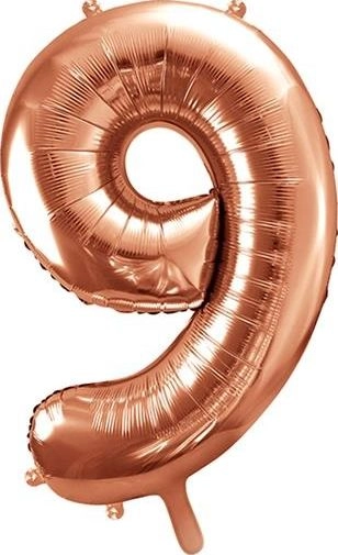 Foil balloon 9 86cm rose gold