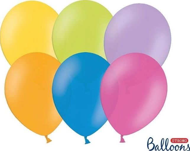 Strong pastel balloons 30 cm 100