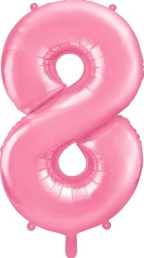 Foil balloon 8 pink 86cm (