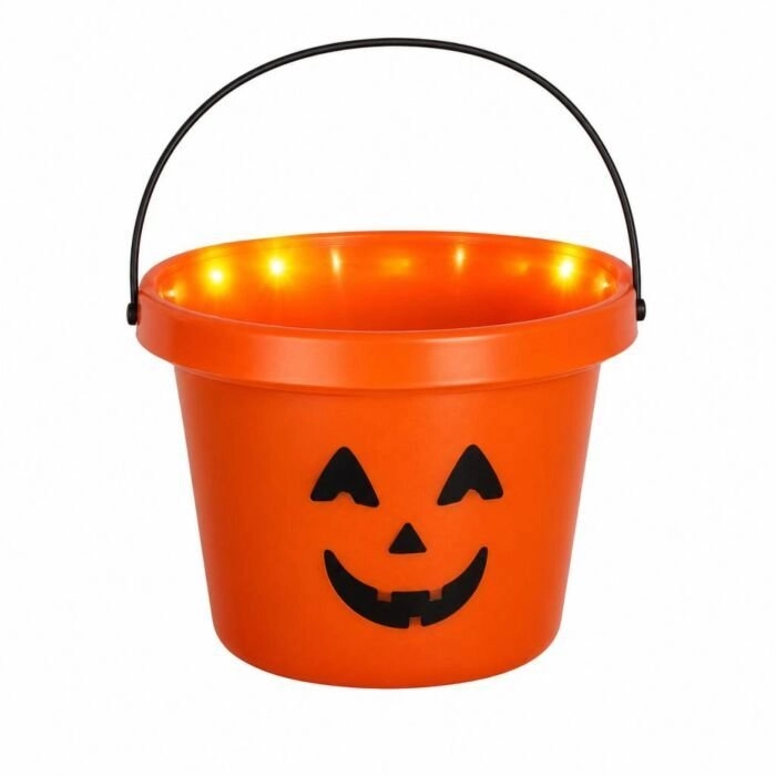 Party Deco BUCKET FOR SWEETS PUMPKIN