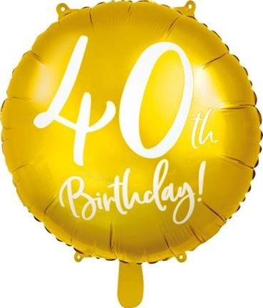 Party Deco 40th Birthday foil balloon