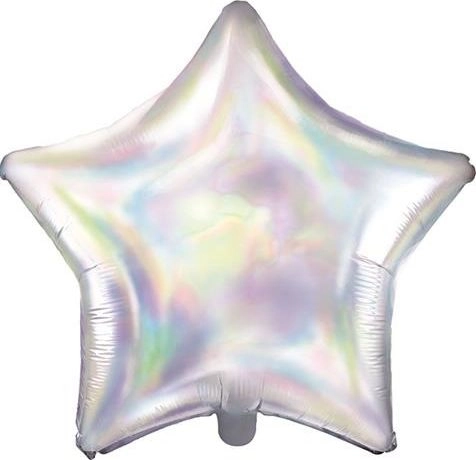 Party Deco Foil Balloon Star  opalescent