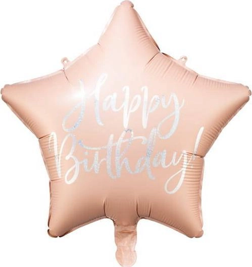 Happy Birthday foil balloon 40cm  light
