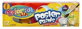 Patio Farby plakatowe 12 kolorów 20ml