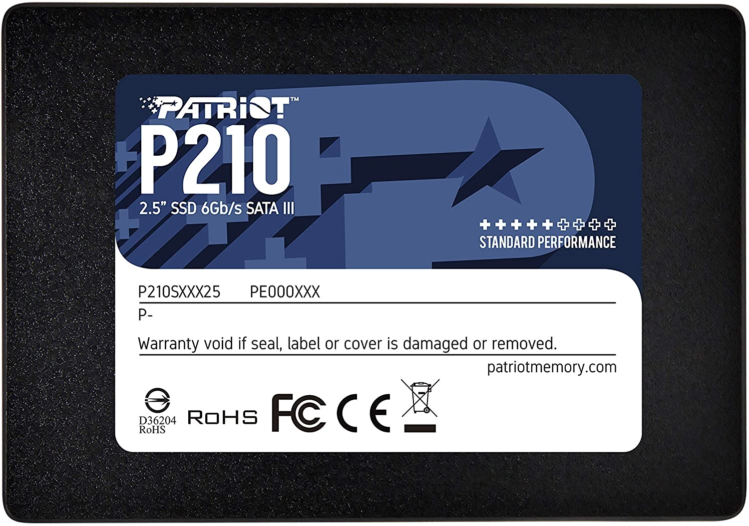 SSD 256GB P210 500/400 MB/s SATA