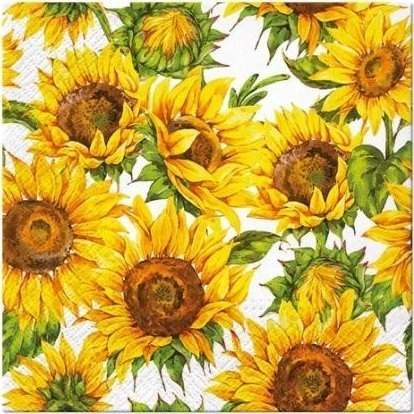 NAPKINS PAPER DAN SUNFLOWE 33X33CM 20PCS