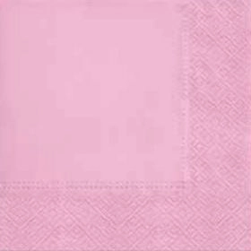 NAPKINS PAPER UNICOLO ROSA 33X33CM 20PCS