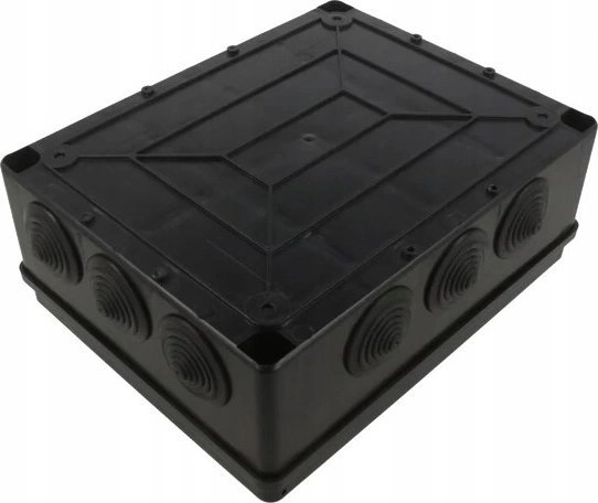 Surface-mounted hermetic black IP65 box 240
