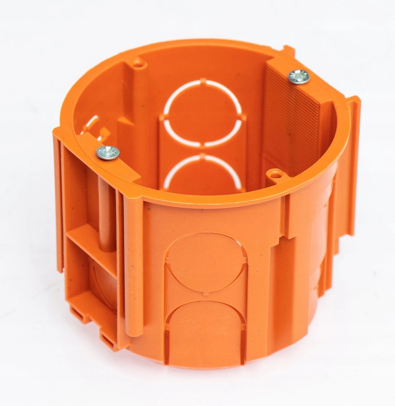 Flush-mounted junction box with screws 60mm
