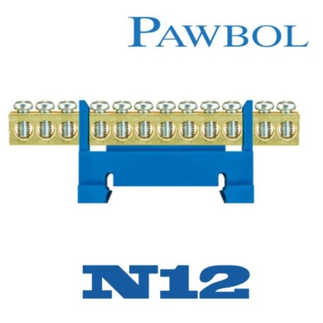 Pawbol Low rail terminal block  12-track