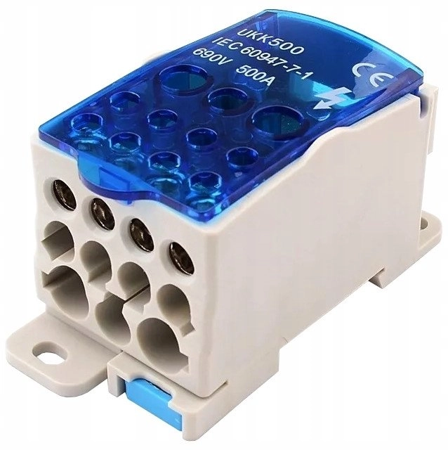 SPLIT distribution block 1x4x15  5x0.8