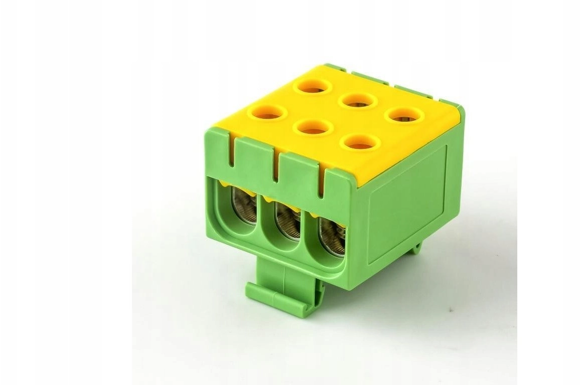 LZT terminal strip in yellow-green body