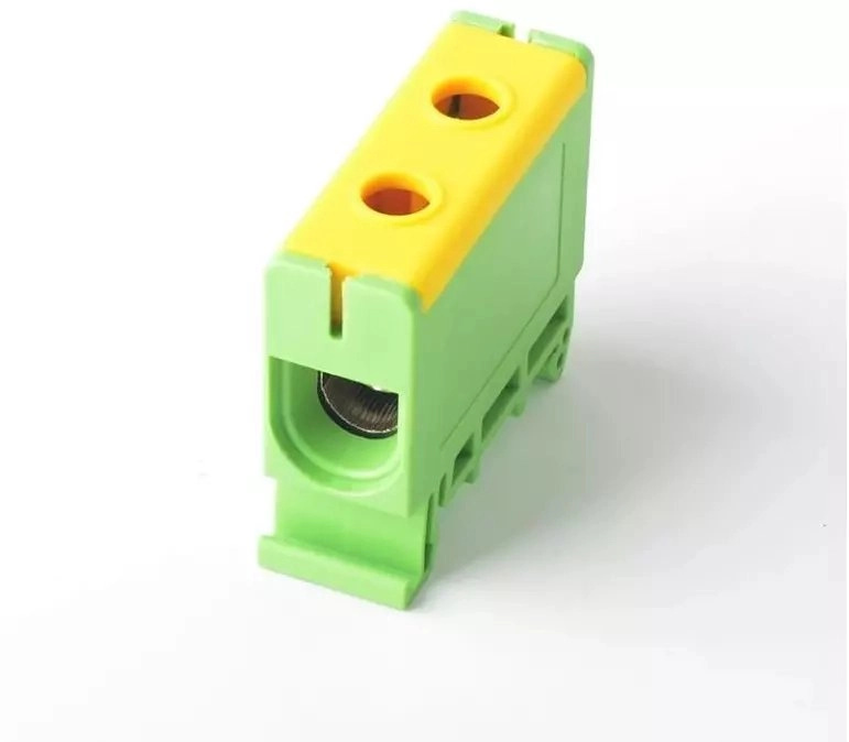 LZS terminal strip in yellow-green body