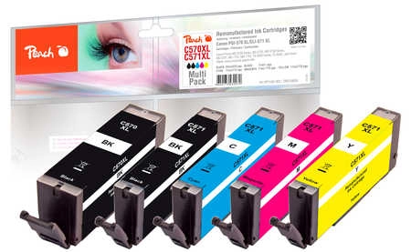 Peach Multi Pack compatible with Canon