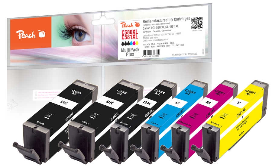 Peach PI100-379 ink cartridge 6 pc(s)