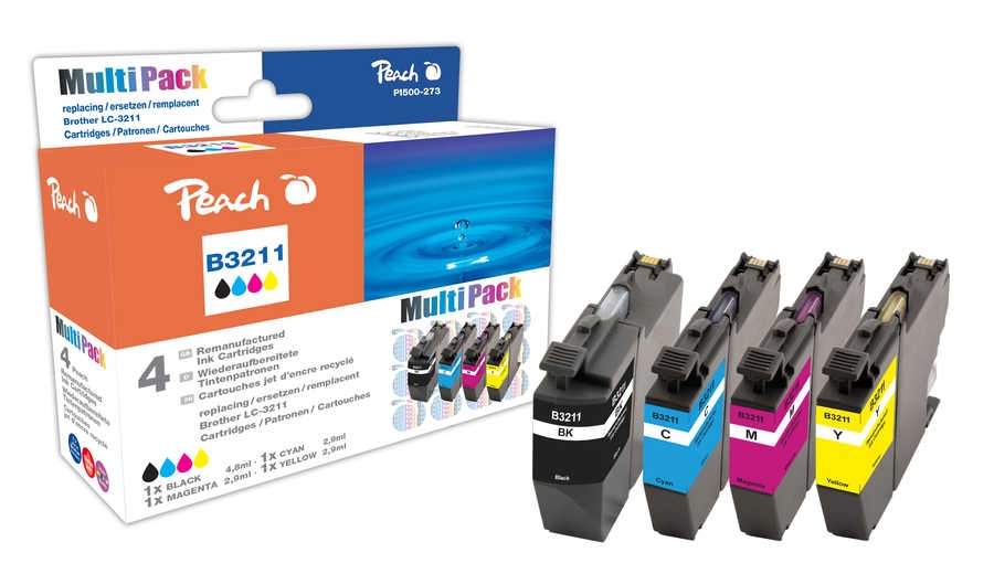 Peach PI500-273 ink cartridge 4 pc(s)