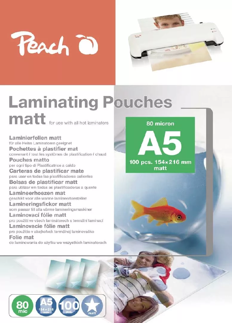 Peach S-PP580-30 laminator pouch 100 pc(s)