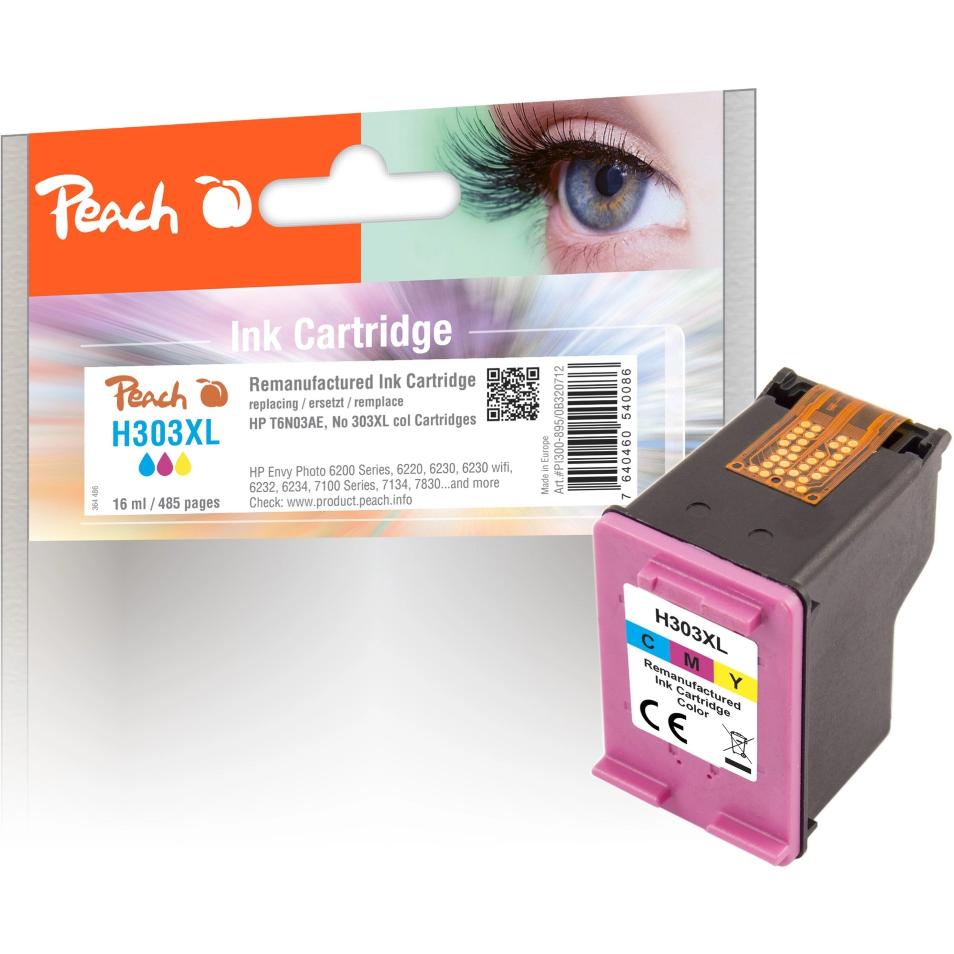 Peach Print-head color compatible with HP