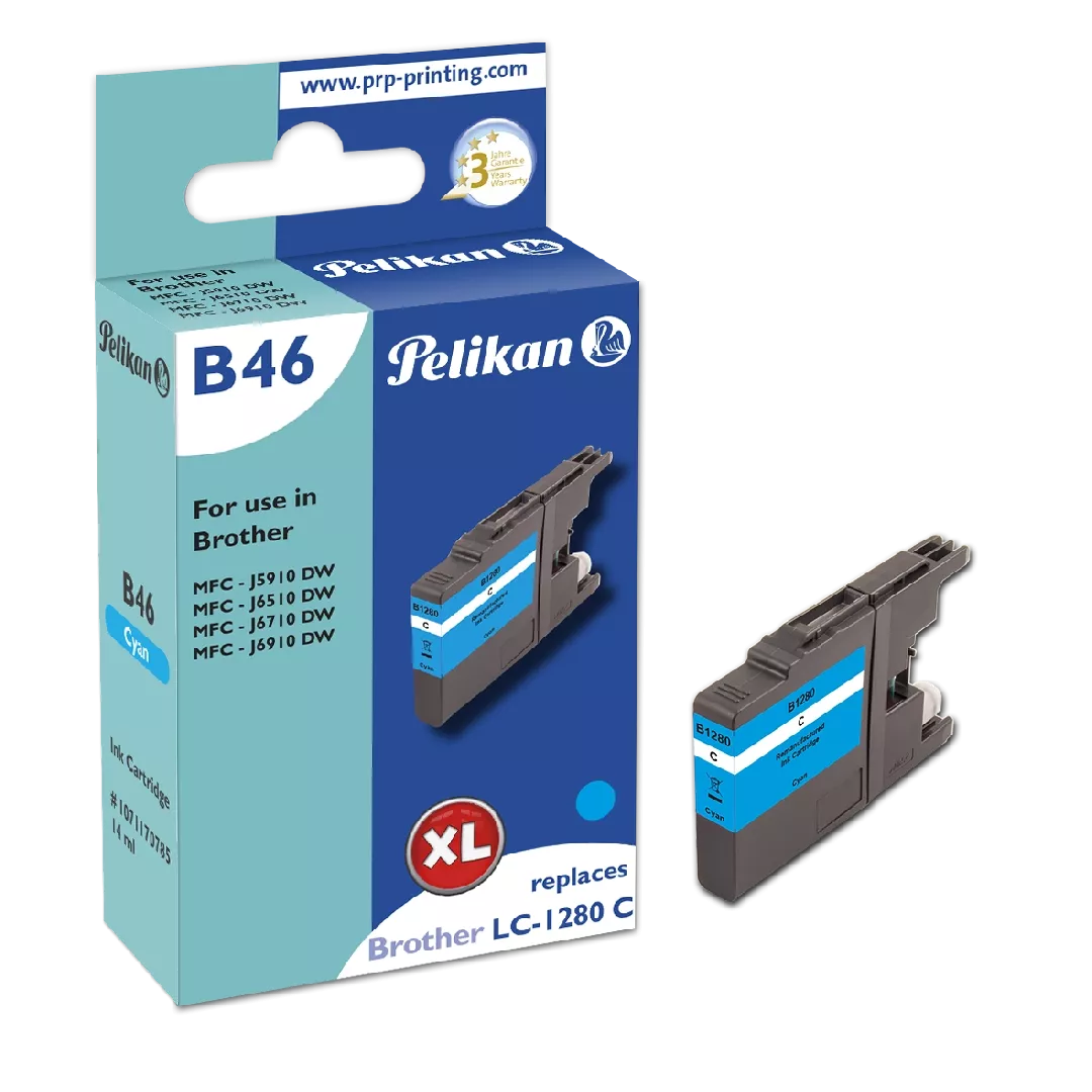 Pelikan B46 Cyan ink cartridge 1