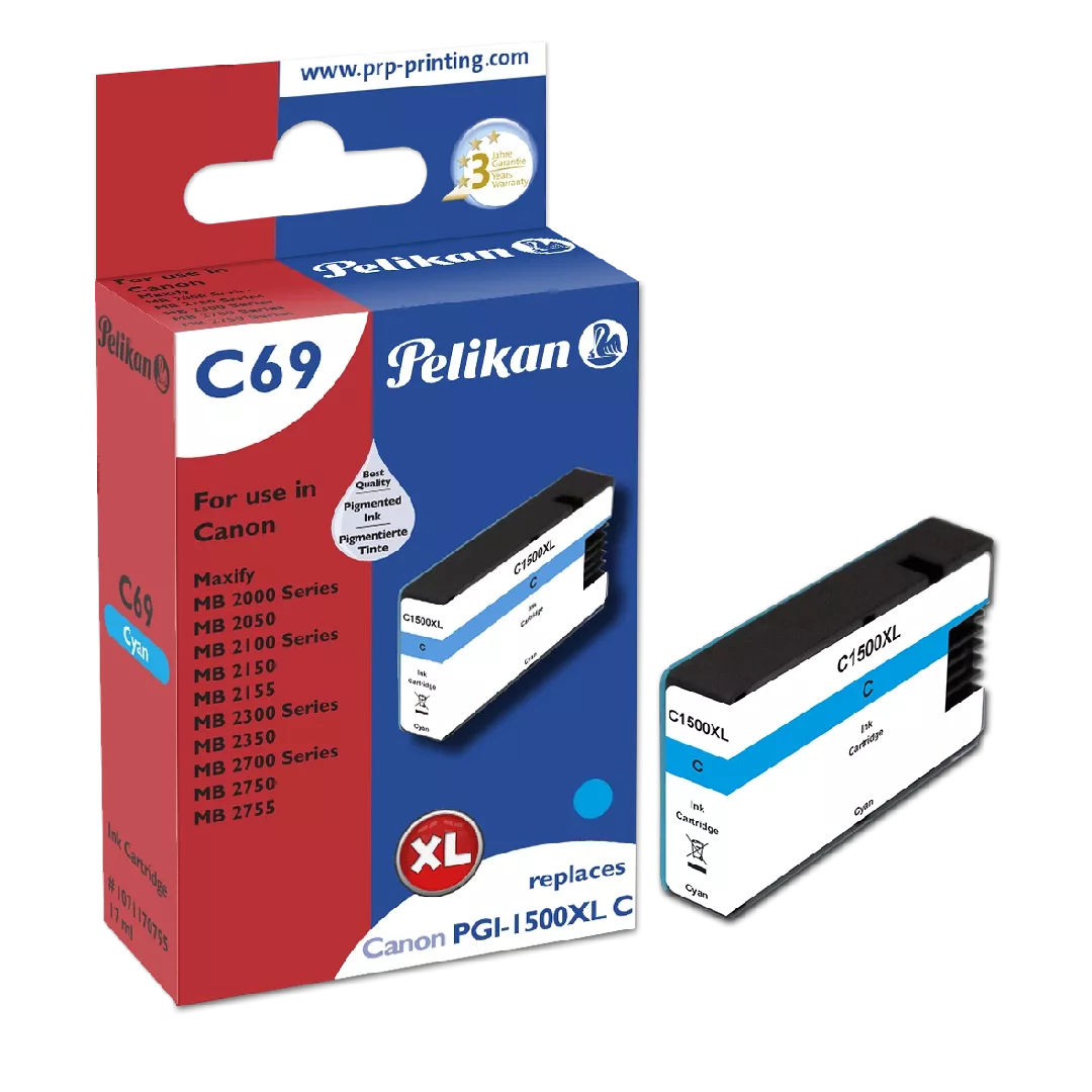 Pelikan C69 Cyan ink cartridge 1