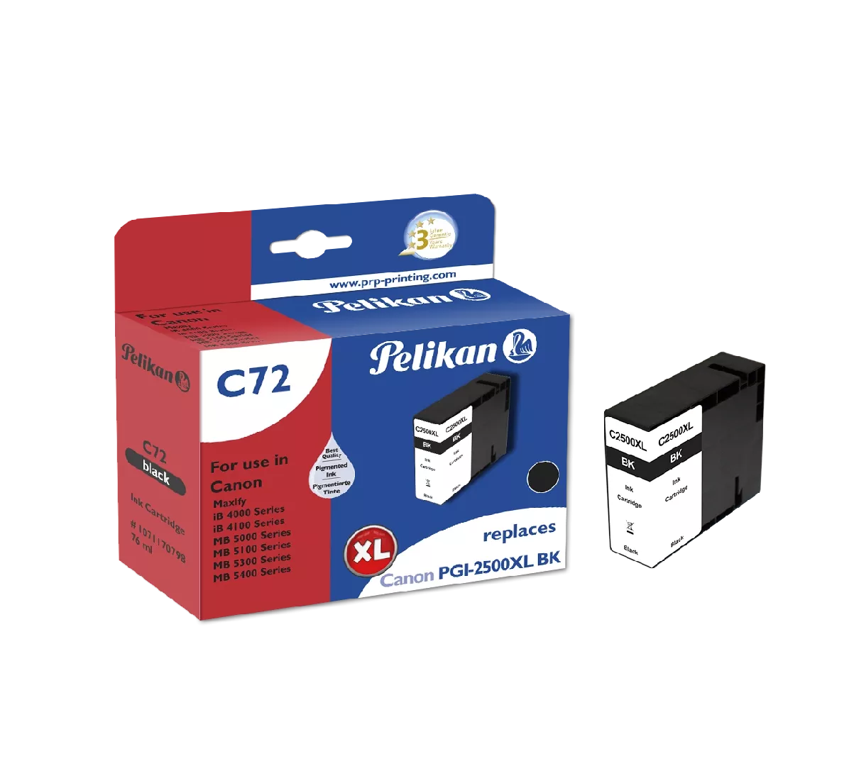 Pelikan C72 Black ink cartridge 1