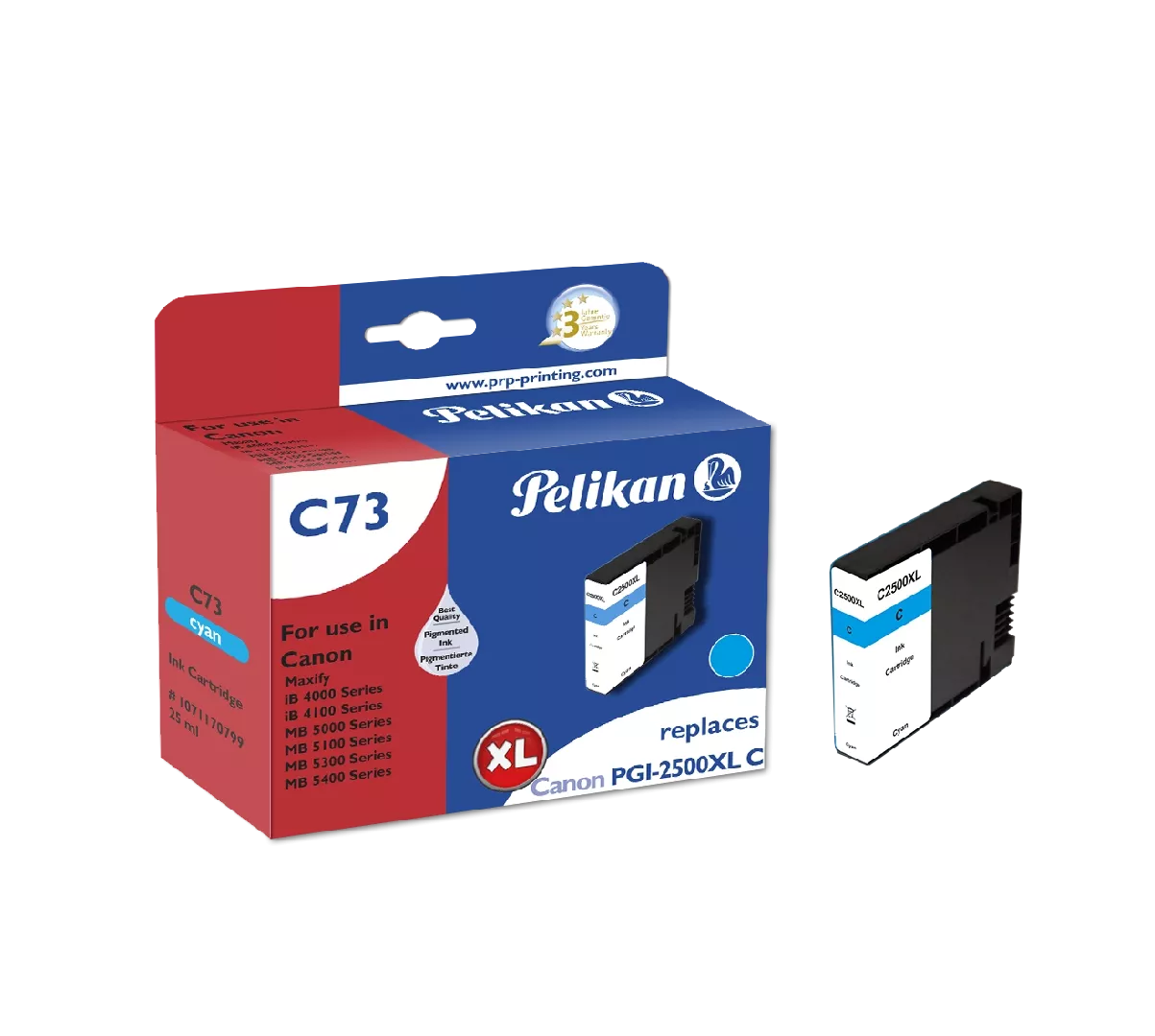 Pelikan C73 Cyan ink cartridge 1