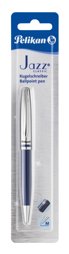 Pelikan Jazz Classic Blue Clip-on retractable