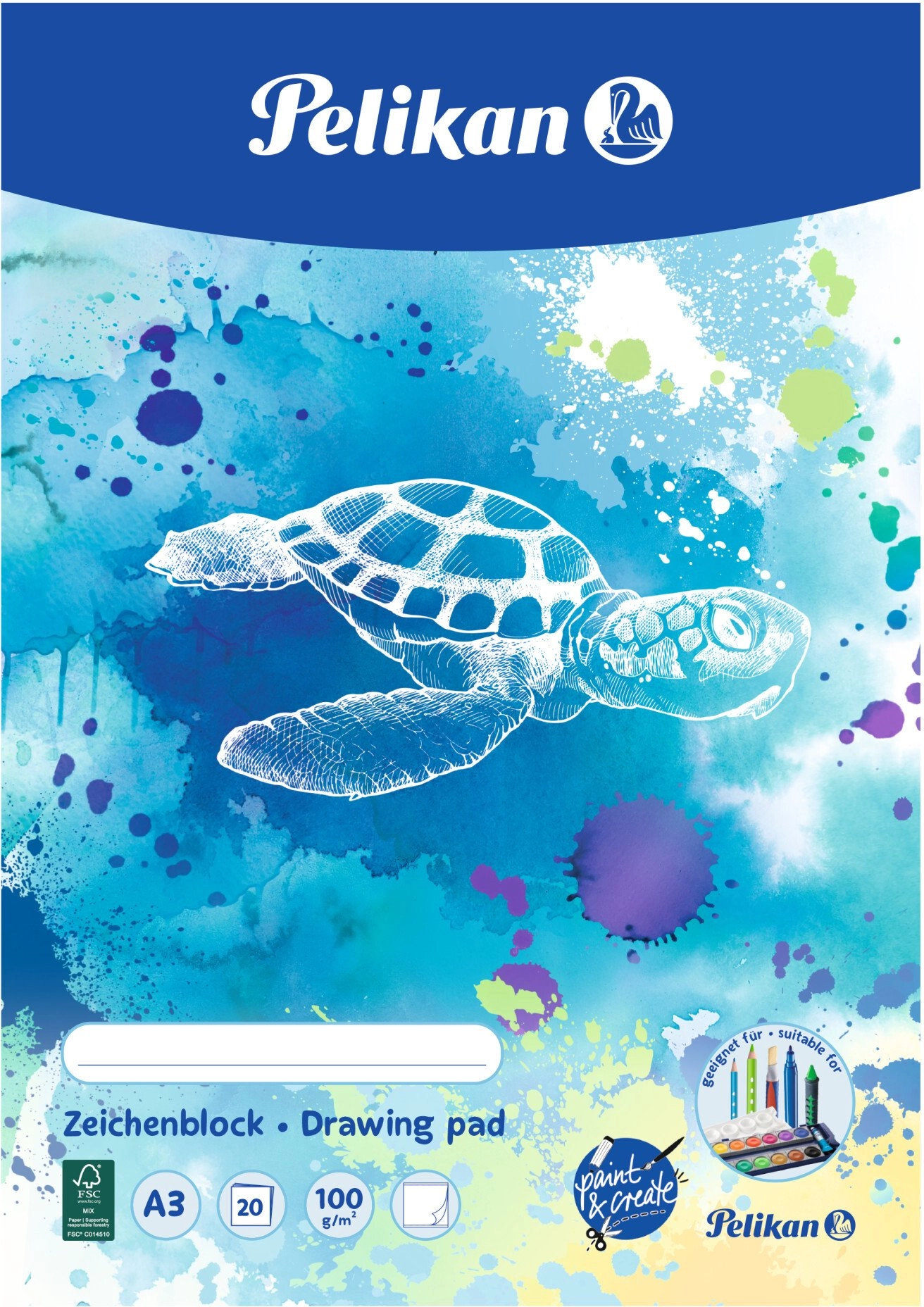 Pelikan Drawing Pad Multicolor Paper Children