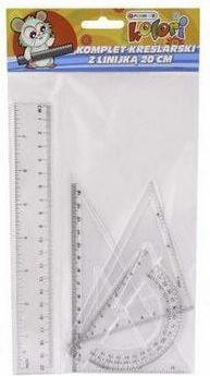 Penmate Komplet kreślarski z linijką 20cm