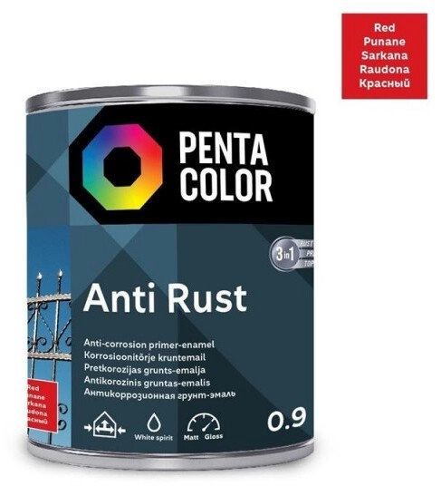 Pentacolor ANTICOR PAINT ANTI-RUST RED 0