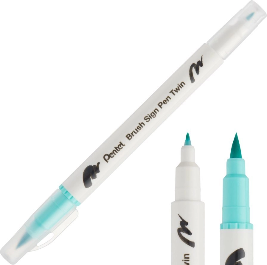 Pentel Pen Brush Double-Sided Emerald SESW30C-T134