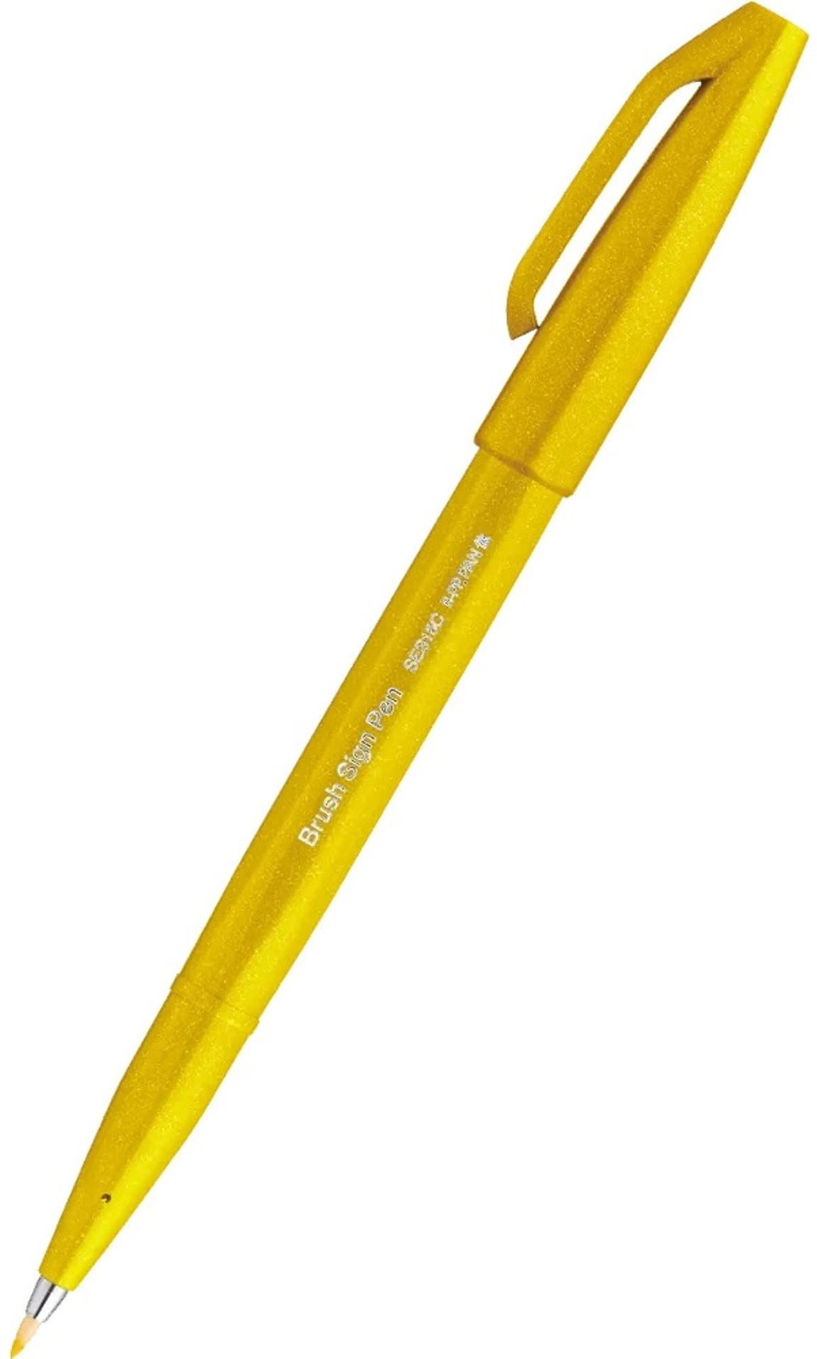 Pentel Brush Sign Pen SES15C yellow