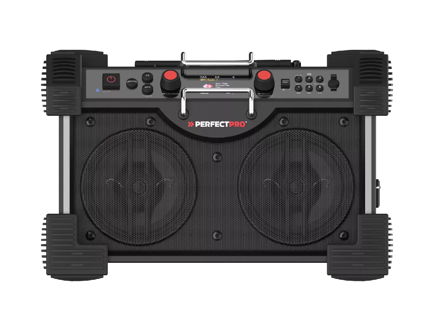 Perfectpro ROCKHART Worksite Digital Black  Red