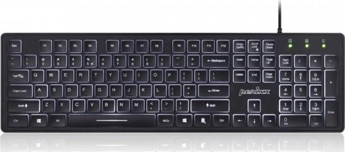 Perixx PERIBOARD-317 wired keyboard backlit black