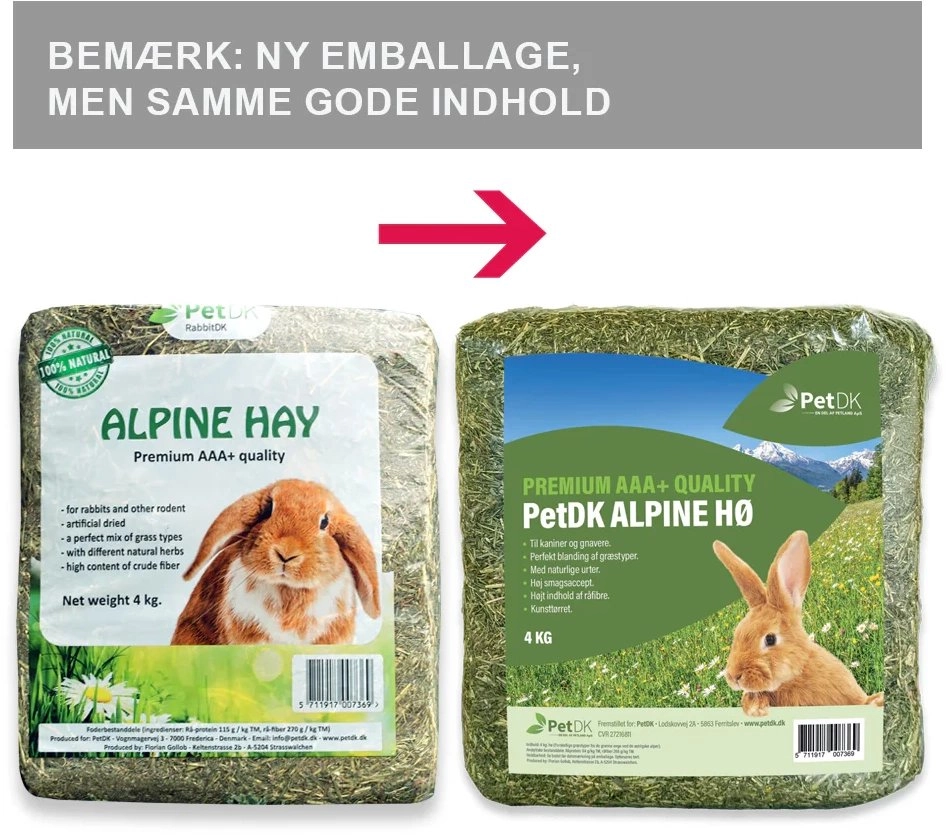 PetDK Alpine Hay - 4 kg