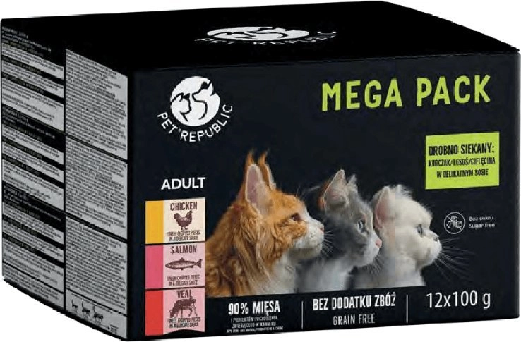 PETREPUBLIC Mega Pack Chicken salmon veal