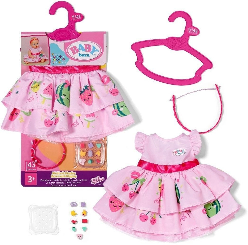 Zapf BABY born Dress with Pinplay