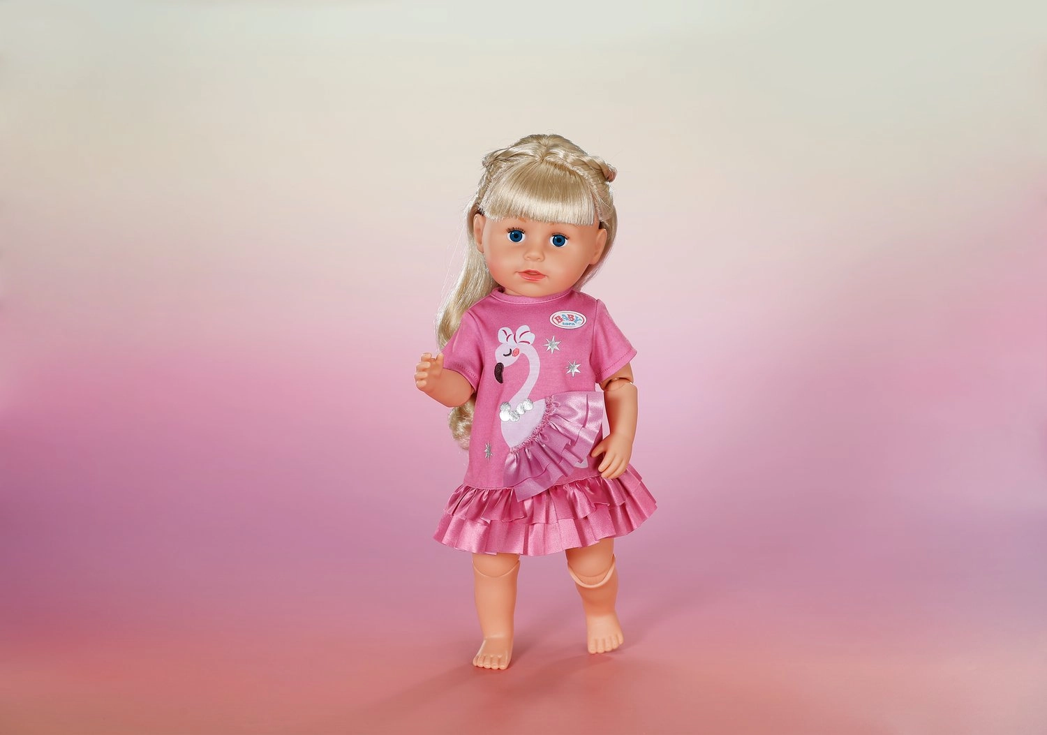 Zapf BABY born Dress Flamingo 43cm
