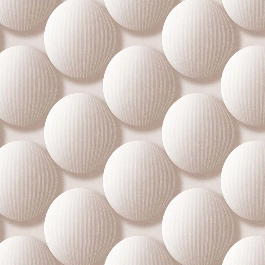 WALLPAPER 520734 BROWN BALLS (12) 520734