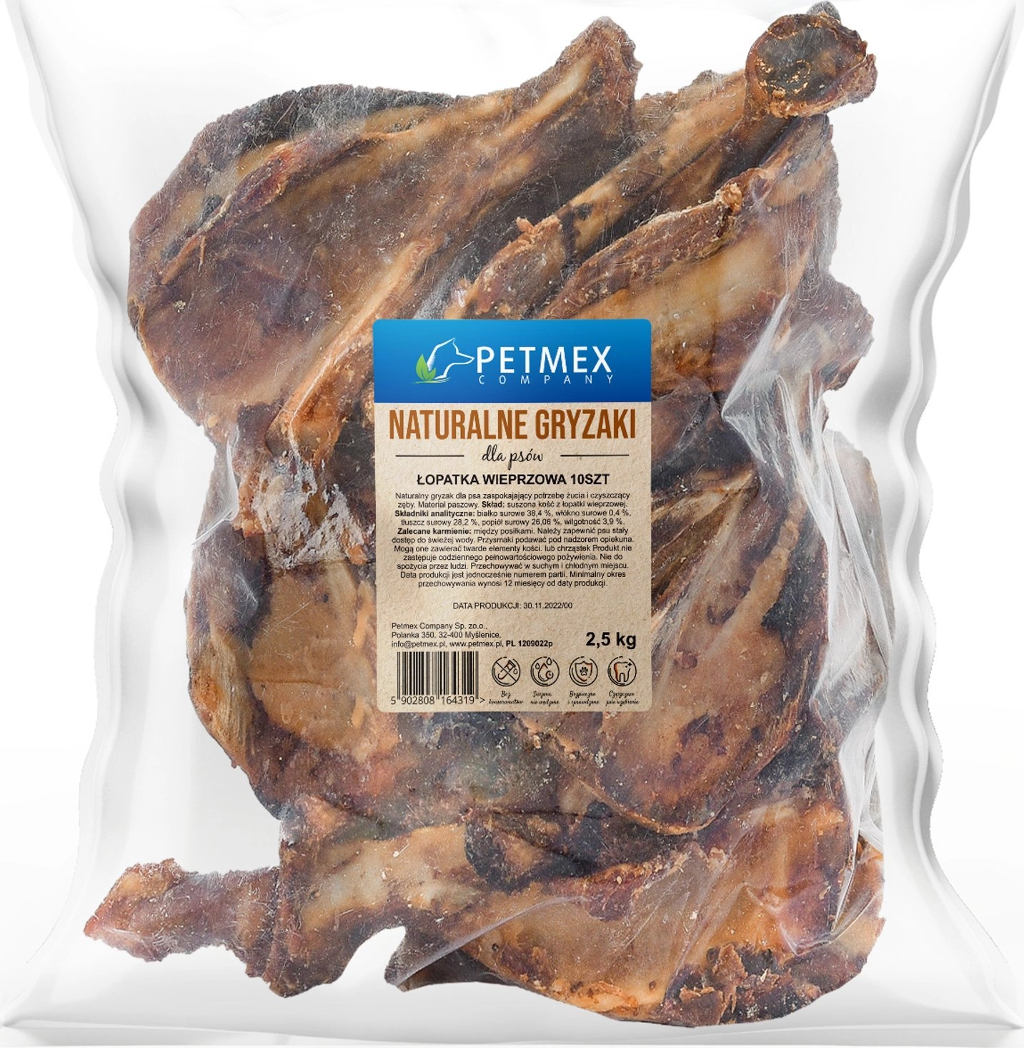 PETMEX Pork shoulder - dog treat