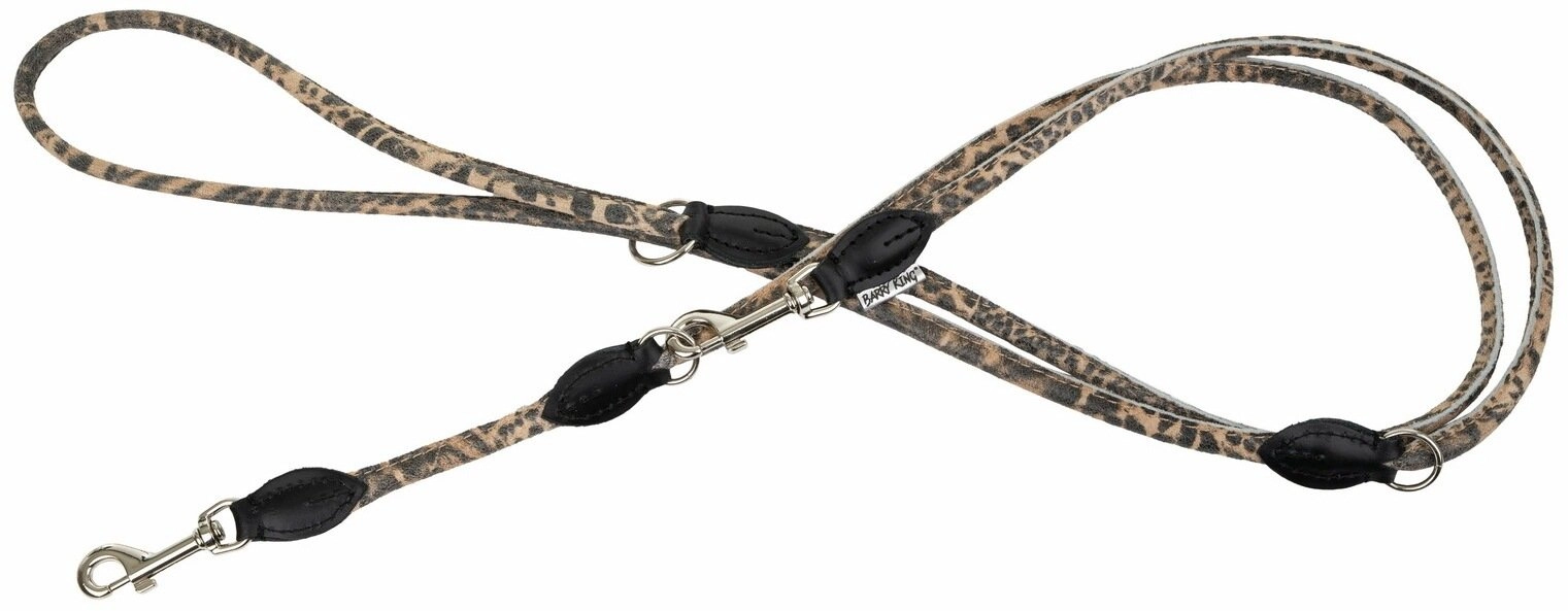 Smycz dla psa wzór CHEETAH regulowana