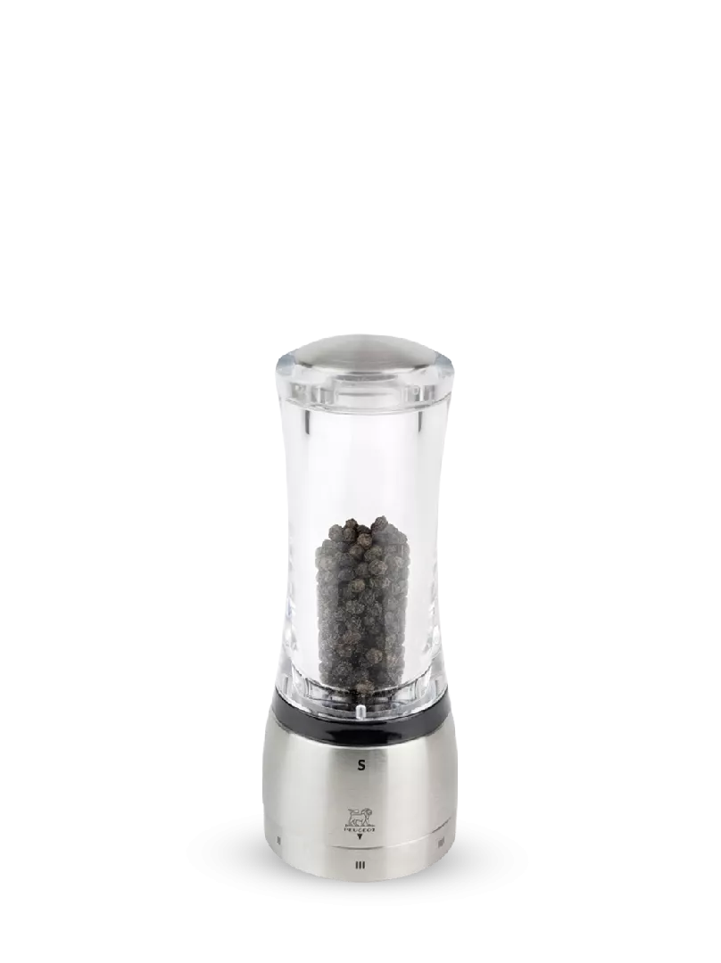 Peugeot Daman Pepper grinder Black  Stainless