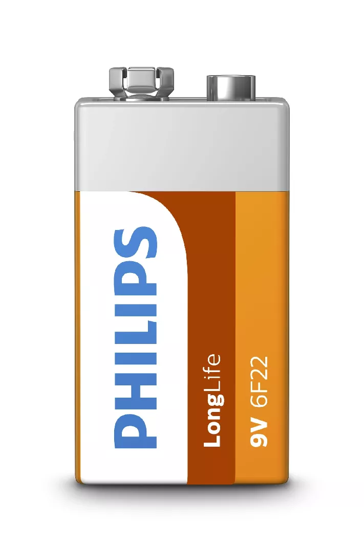 Philips LongLife Battery 6F22L1F/10 Phil-6F22L1F/10