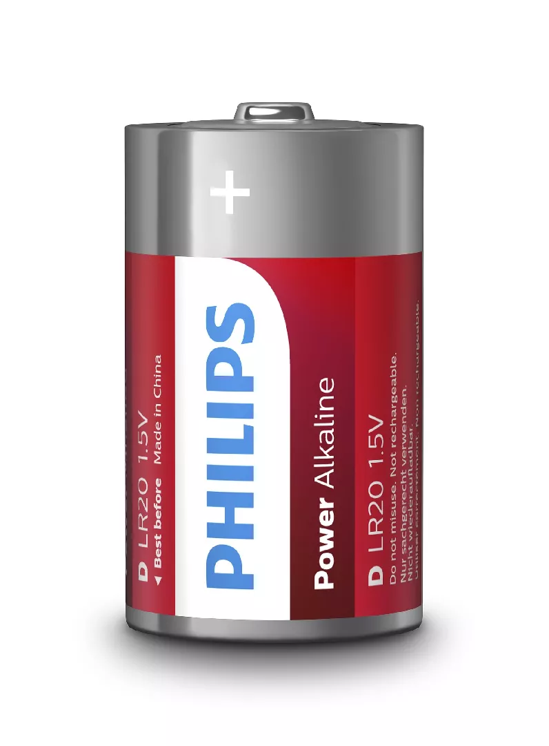 Philips Power Alkaline Battery LR20P2B/10 LR20P2B/10
