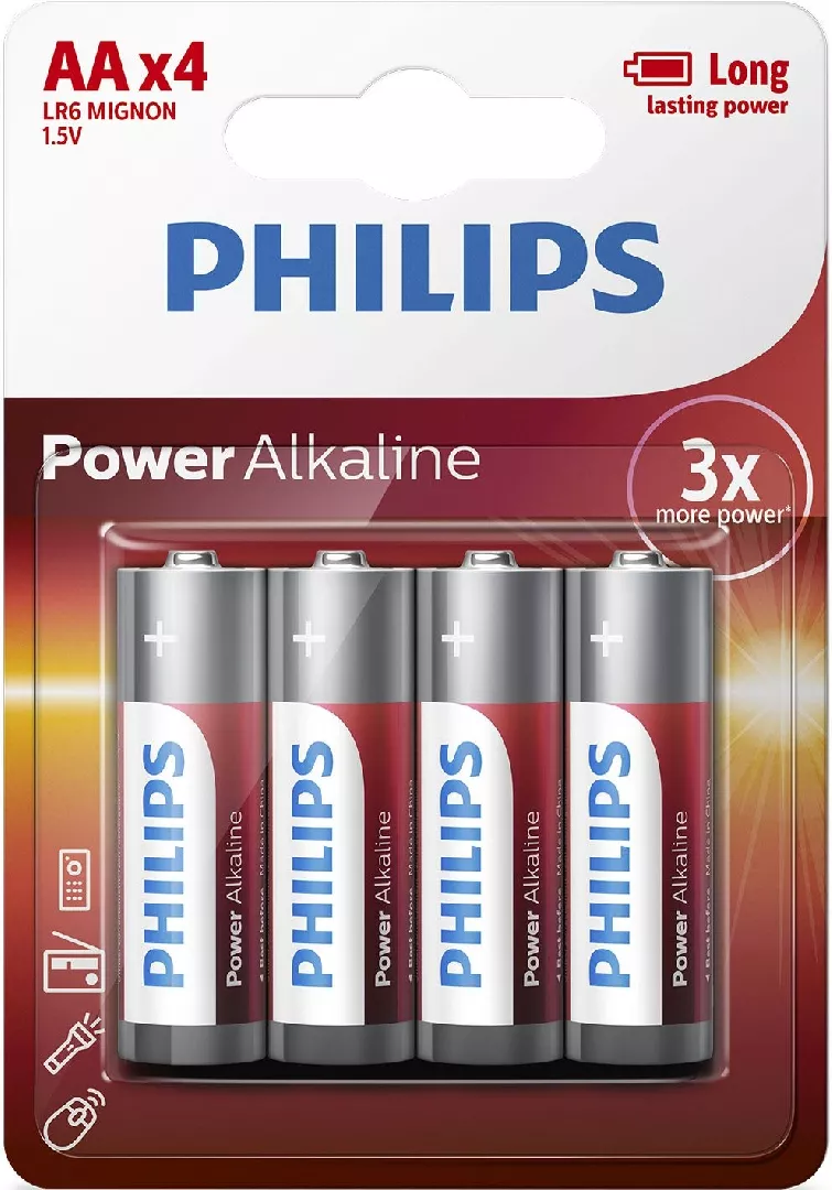 Philips Power Alkaline Battery LR6P4B/10 AZPHIUB6LR6P4B1