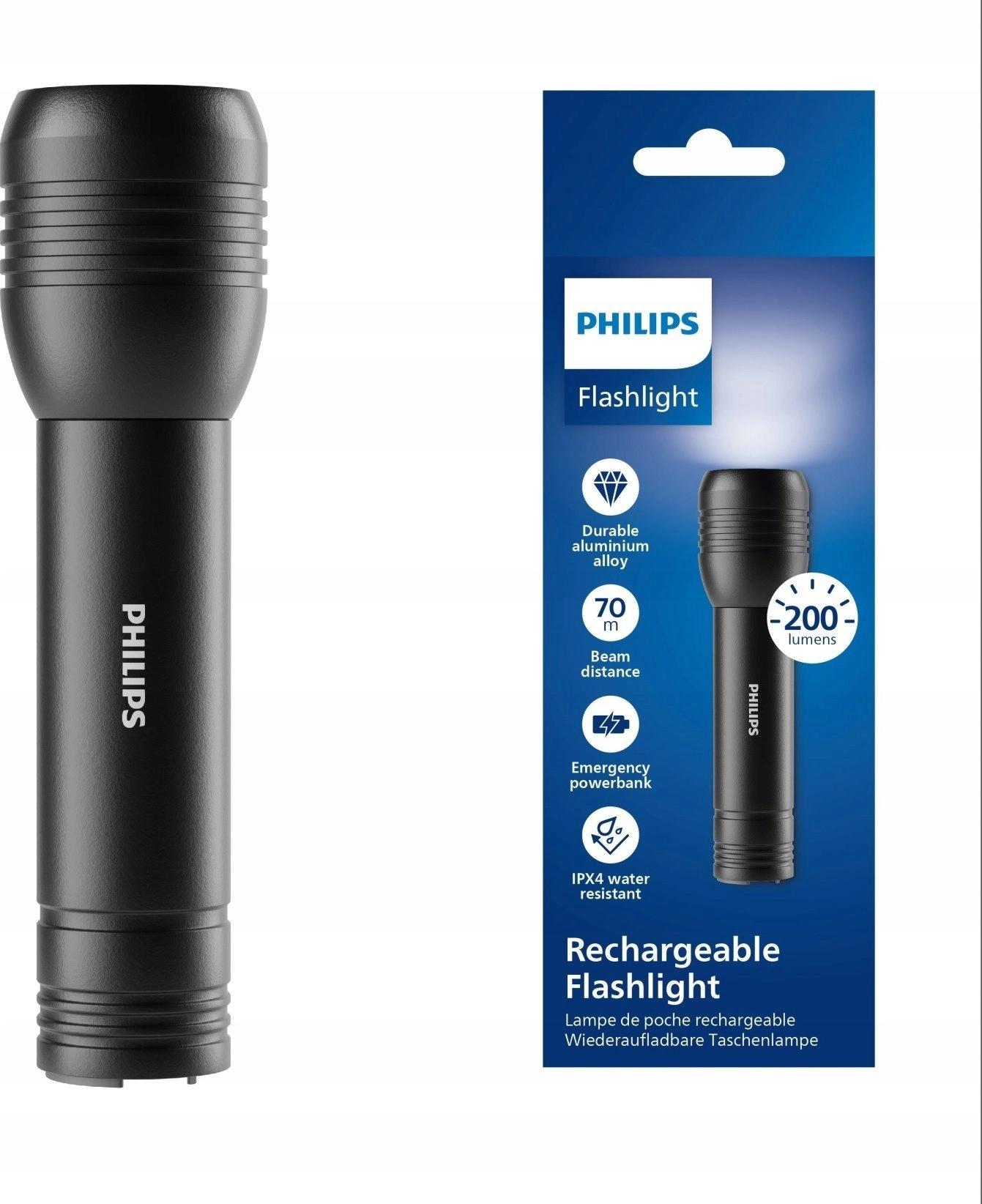 Philips flashlight PHILIPS LED TORCH SFL7003R/10