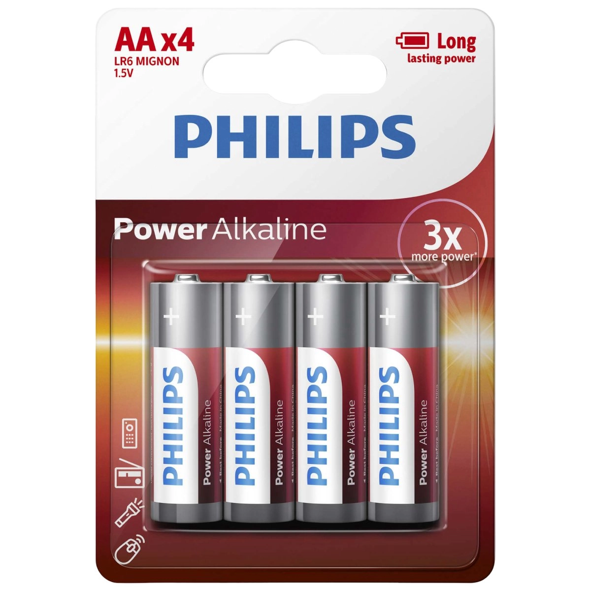 Philips Power Alkaline LR6P4B/05 household battery