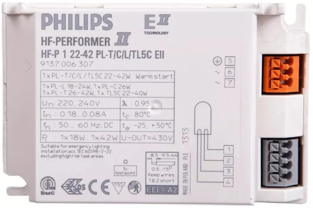 Philips HF-P 1 22-42 PL-T/C/L/TL5C EII