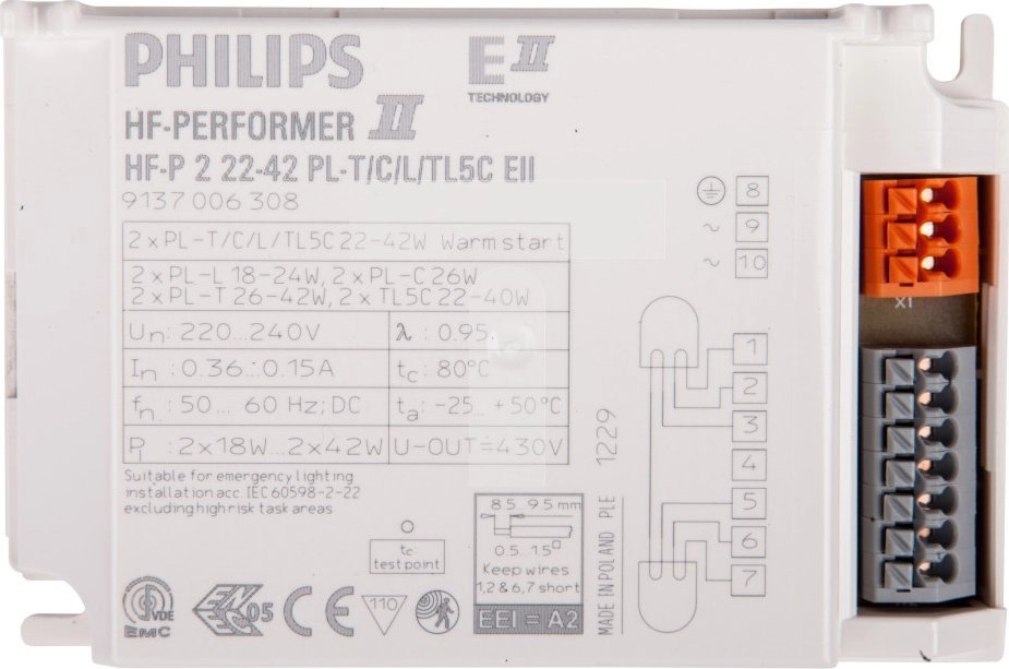 Philips HF-P 2 22-42 PL-T/C/L/TL5C EII