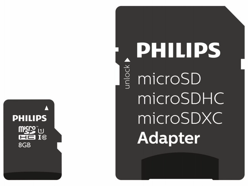 Philips Micro SDHC card 8 GB